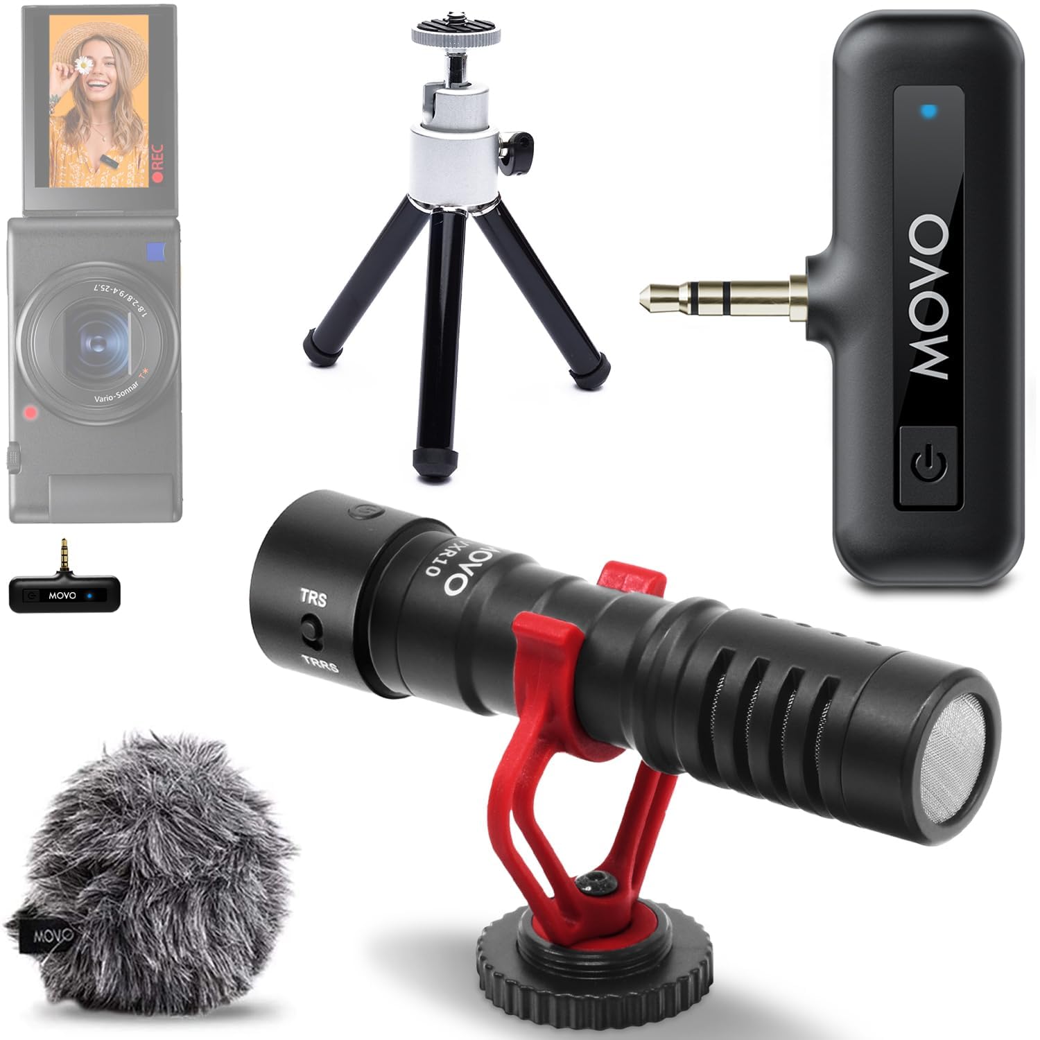 Amazon.com : Movo VXR10 Shotgun Mic with WM-VXR10 Wireless Camera